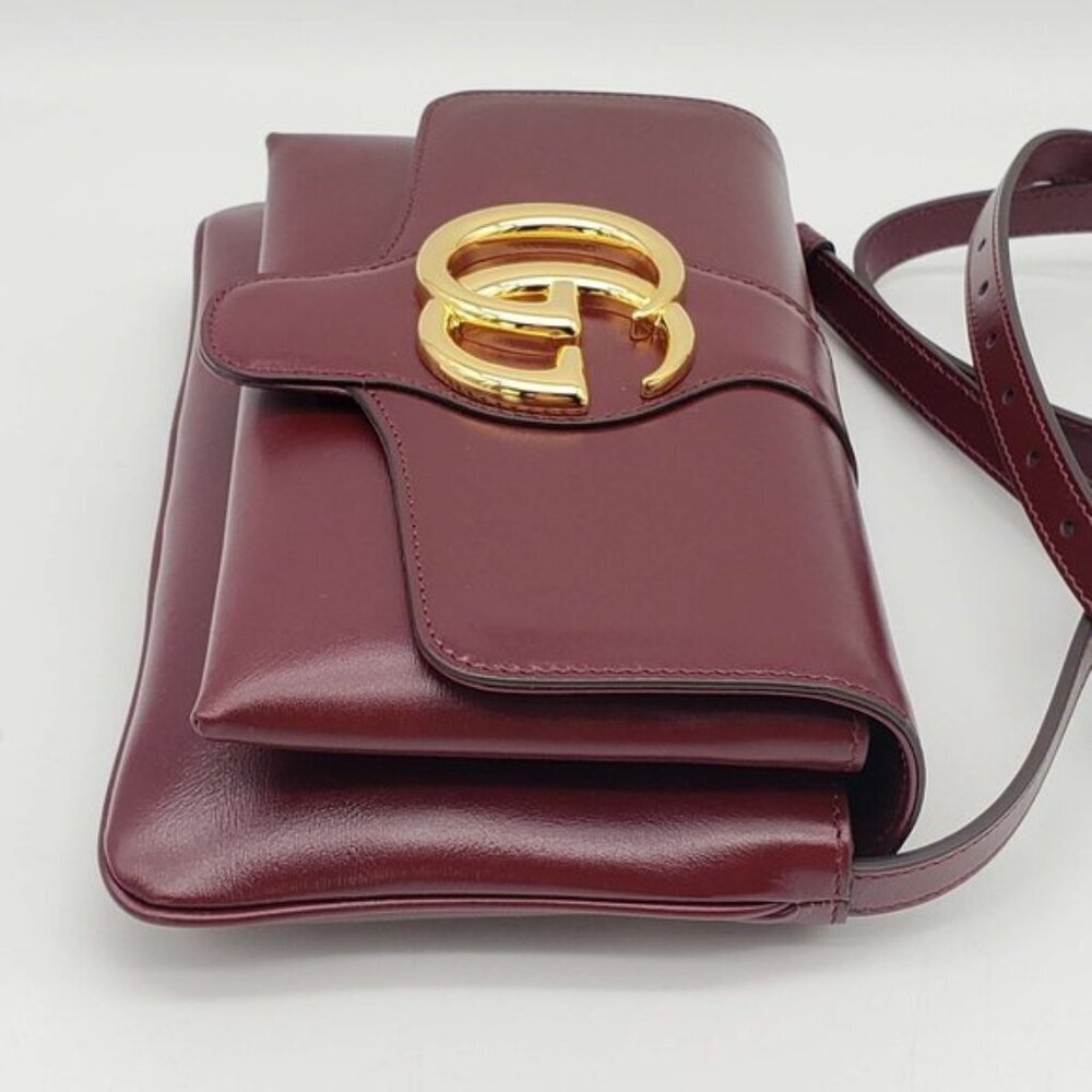 Authentic Gucci Arli GG Leather Shoulder/Crossbody Bag - Picture 5 of 15